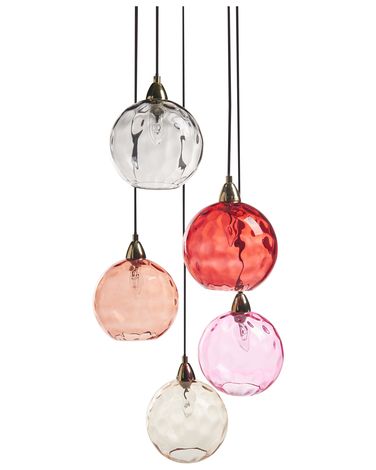 Hanglamp PABELLON Glas Rood
