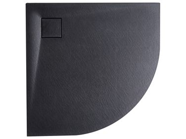 Bac de douche PARON 80 x 80 x 3 cm Noir
