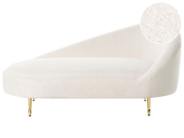 Right-Hand Chaise Longue VALREAS Boucle Off-White
