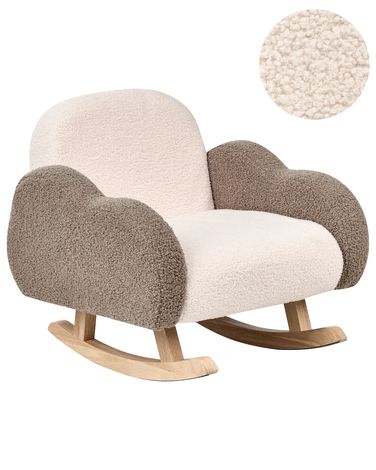 Kinderschommelstoel Wolk SKARE Bouclé Beige