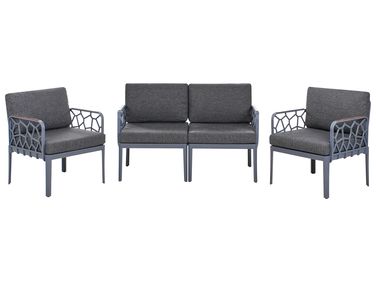 Ensemble de canapés de jardin 4 places ERICHE Gris foncé