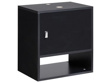 Meuble lavabo mural LIMERIA 45 cm Noir