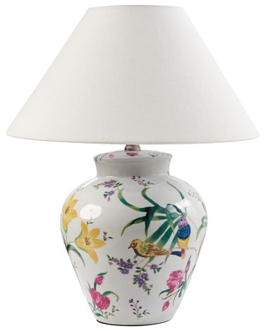 Lampe à poser DIOGO Porcelaine Blanc