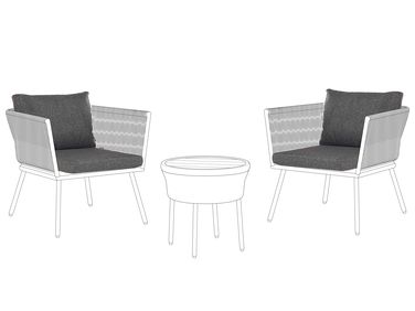 Outdoor Cushion Cover Set GARGANO Dark Grey