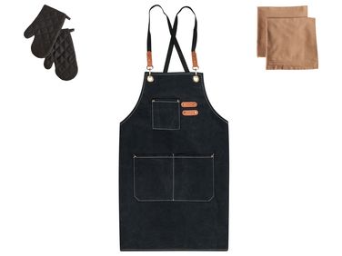 Set de textiles de cuisine RAPHANUS Noir