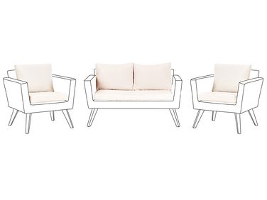 Outdoor Cushion Cover Set VITTORIA Off-White