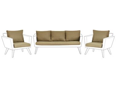 Outdoor Cushion Cover Set VITTORIA XL Olive Green
