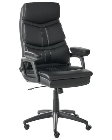 Executive Chair RULER Faux Leather Black