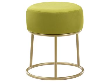 Hocker DELCO Fluweel Limoengroen
