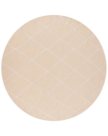 Tuintapijt GWALIOR Beige ø 160 cm