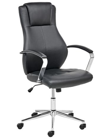 Executive Chair ADEPT Faux Leather Black